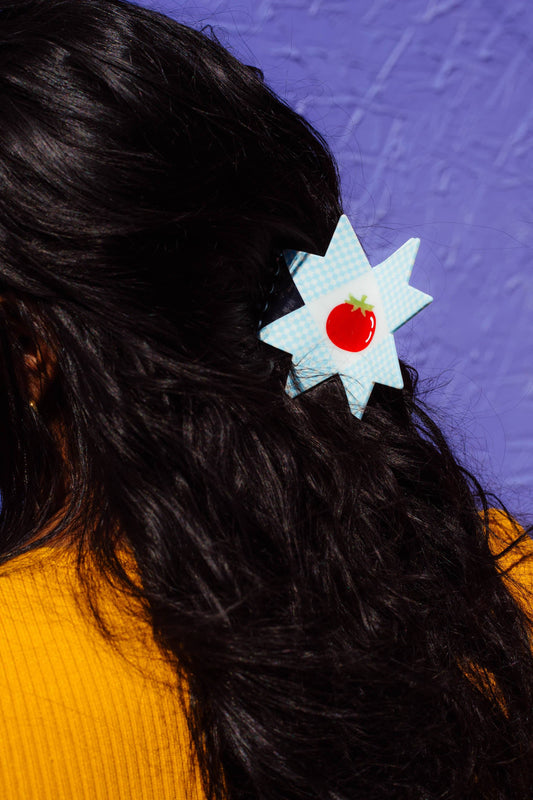 Tomato Quilt Hair Claw  TPF x Chaos Magic Studio