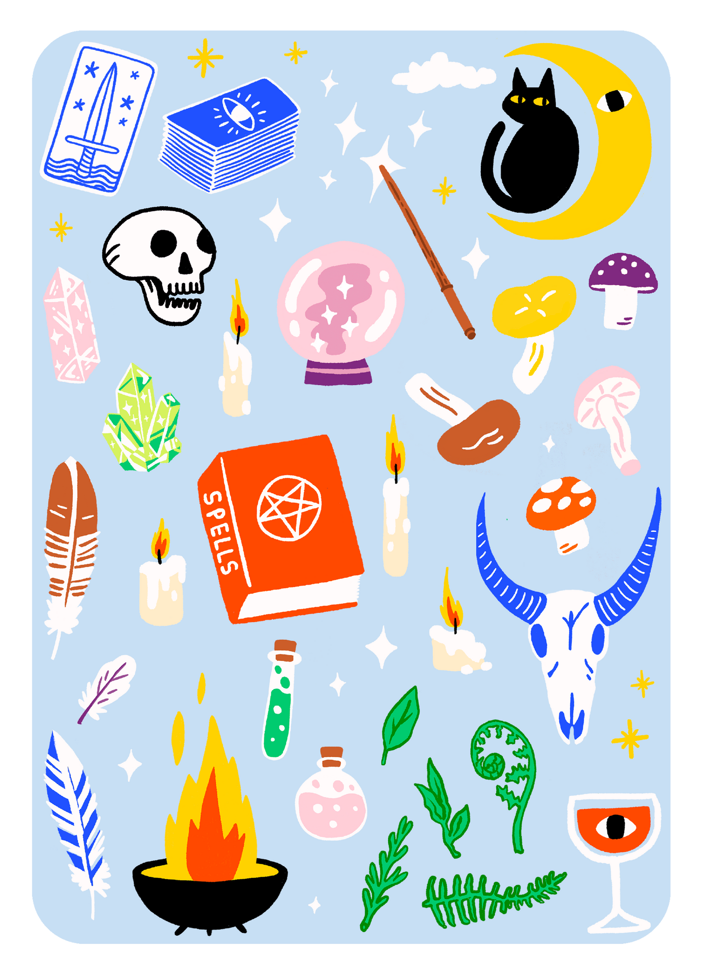 Occult Classics Iron-on Sheet Set